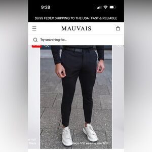 Men's Blue Mauvais Pants